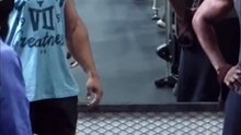 Gym Bro Challenges Man with Mop: Lifting the UNLIFTABLE? #shorts