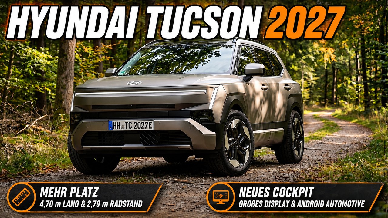 Hyundai Tucson 2027: Kantiger Look und komplett neues Cockpit
