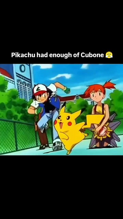Pikachu had enough of Cubone,.. 😤