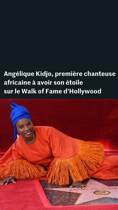Angélique Kidjo est la première chanteuse africaine à avoir son étoile sur le Walk of Fame d’Hollywood