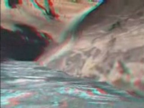 3D Glasses - Grand Canyon Fly Over in Anaglyph 3d