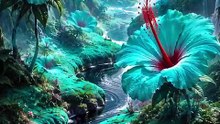 The Turquoise-Crimson Oasis 🌺