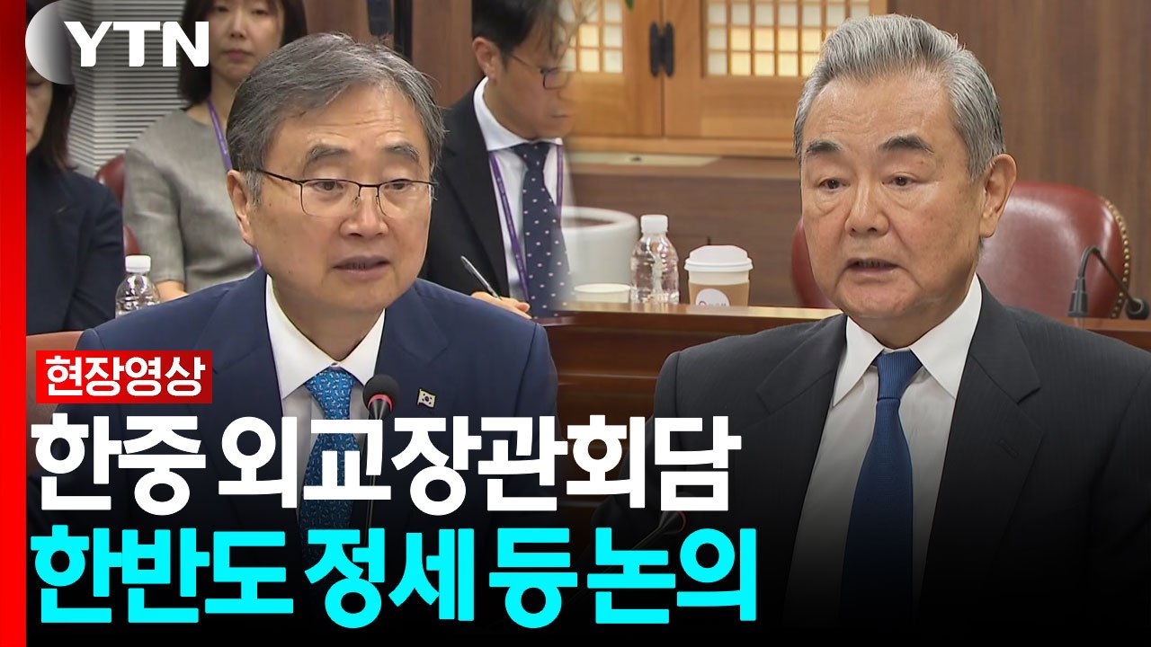 한중 외교장관회담..."한반도 평화·안정, 양국 공동 이익...협력 기대" [현장영상...