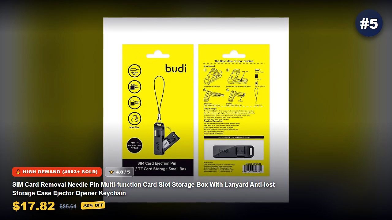 Best Top 5 SIM Card Tray Eject Pin Tools on Ali...