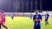 Erick Wanega preserves Central Coast’s two goal lead with a superb save as Galaxy FC press 🇸🇧🇻🇺