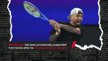 Nick Kyrgios provisionally suspended for failed drugs test