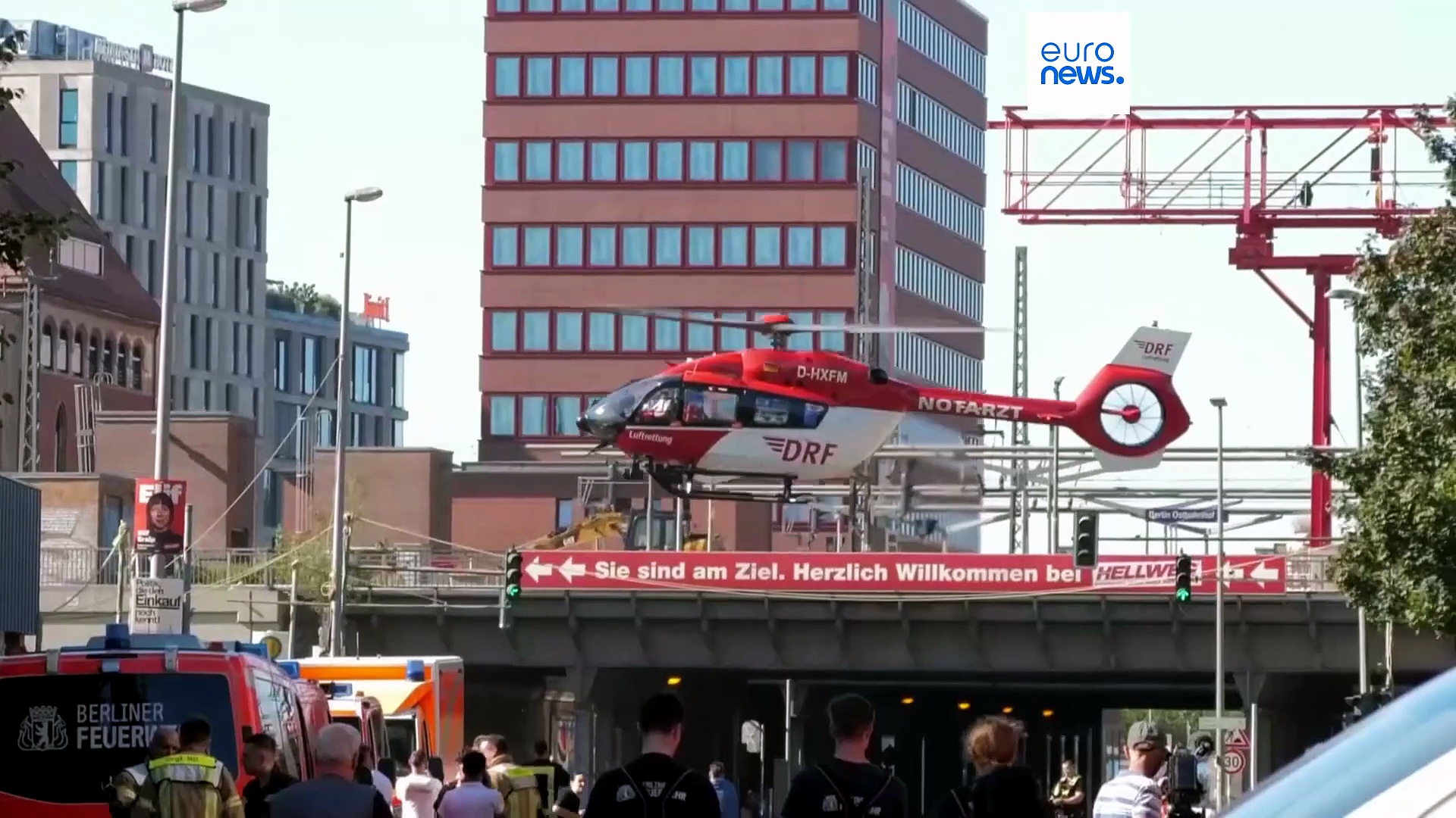 Leap of faith: Firefighter's ladder too short, woman jumps from 11th floor blaze in Berlin