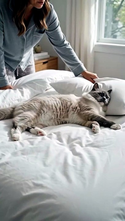 The Ragdoll Waited Until the Bed Was Perfect