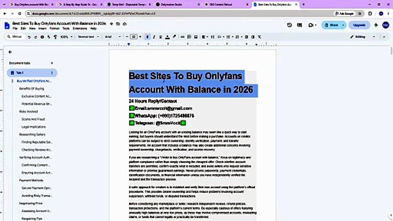 Trusted Account Research for Buying, OnlyFans Account With Balance