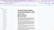 Where to Buy, OnlyFans Account With Balance in 2027: Safety and Verification
