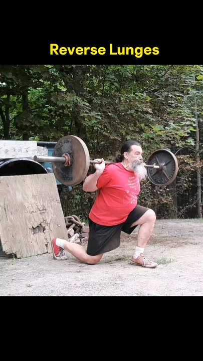 140lb Reverse Lunges