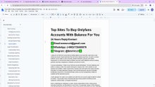 Top Sites To Buy^ Onlyfans Accounts With Balance For You