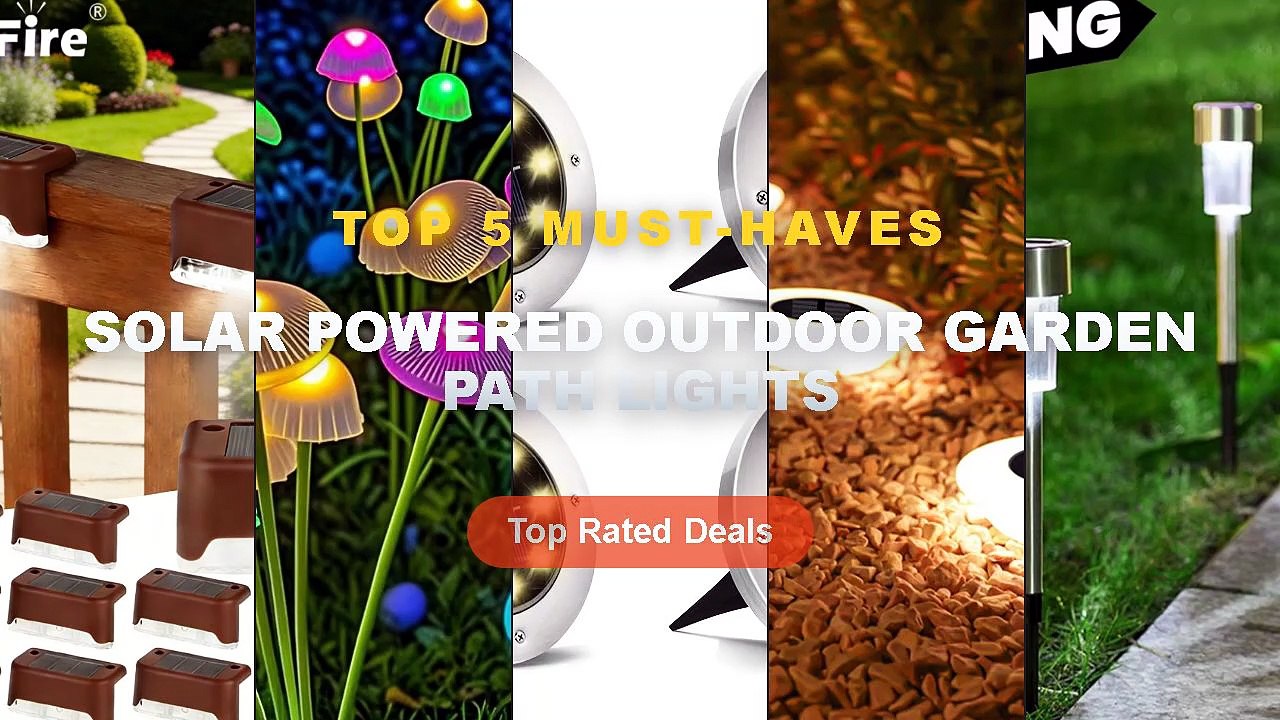Top 5 Best Solar Powered Outdoor Garden Path Li...