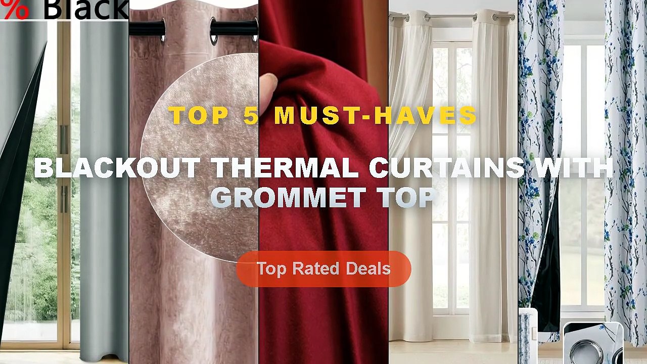 Cheap & Best Blackout Thermal Curtains With Grommet Top Unboxing & Review - Floral Printed Blackout Curtains Thermal Ins...