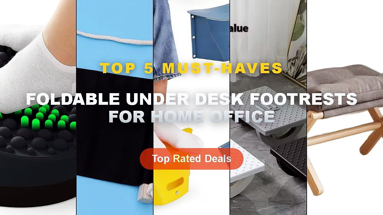Why Everyone Is Buying Foldable Under Desk Footrests For Home Office - Foldable Office Nap Footrest Removable Washable C...