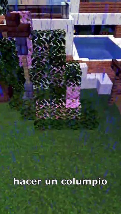 idea construccion columpio en minecraft