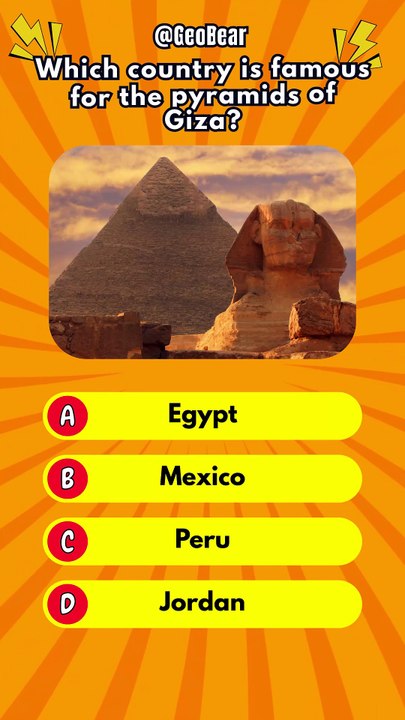 General Knowledge Geography Quiz 🌍 | Pyramids of Giza & Largest Ocean
