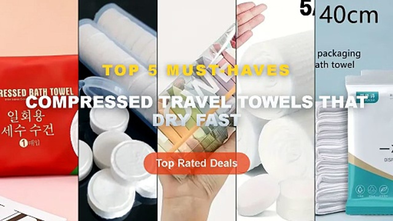 Best Compressed Travel Towels That Dry Fast on...