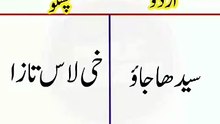 Learn Pashto into Urdu language | lesson # 86