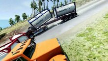 Cars vs Giant Pit – BeamNG.Drive