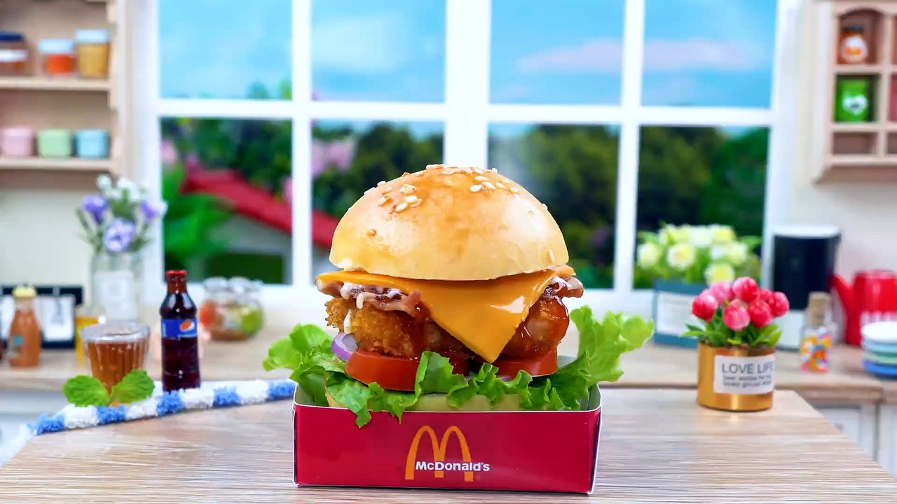 🍔✨So Juicy Mini McDonald's Big Mac Recipe | ASMR Cooking Mini Food | Mini Kitchen Land🍟🤤