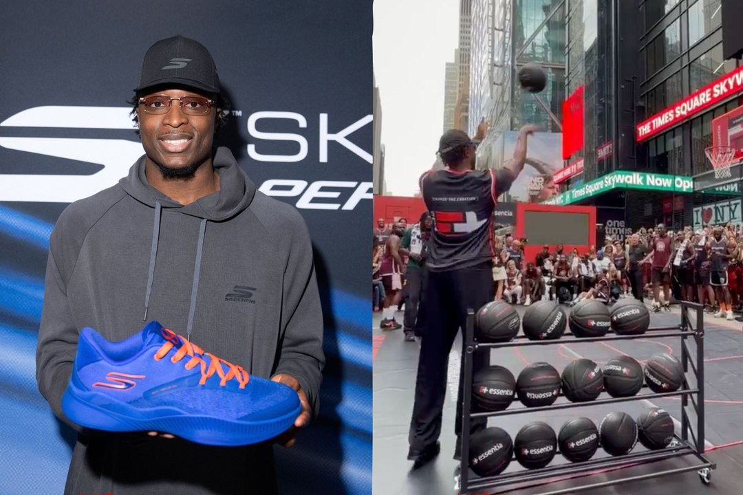 OG Anunoby deja que los fans de los Knicks recreen su heroico tiro ganador de las Finales en Times Square