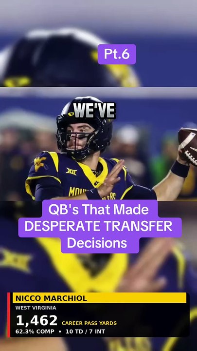 QB's That Made DESPERATE TRANSFER Decisions