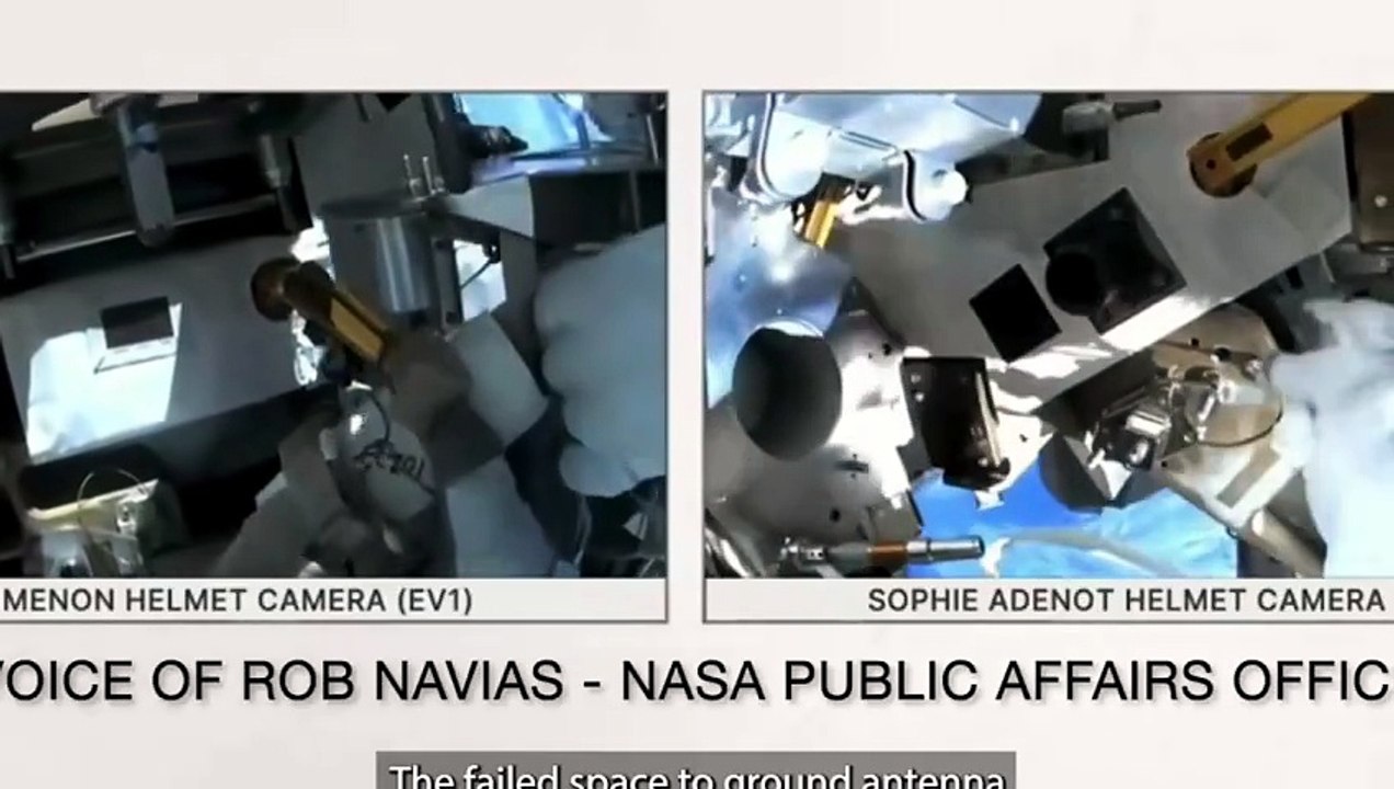 Spacewalkers ran out of time to complete install of new ISS antenna – NASA explains