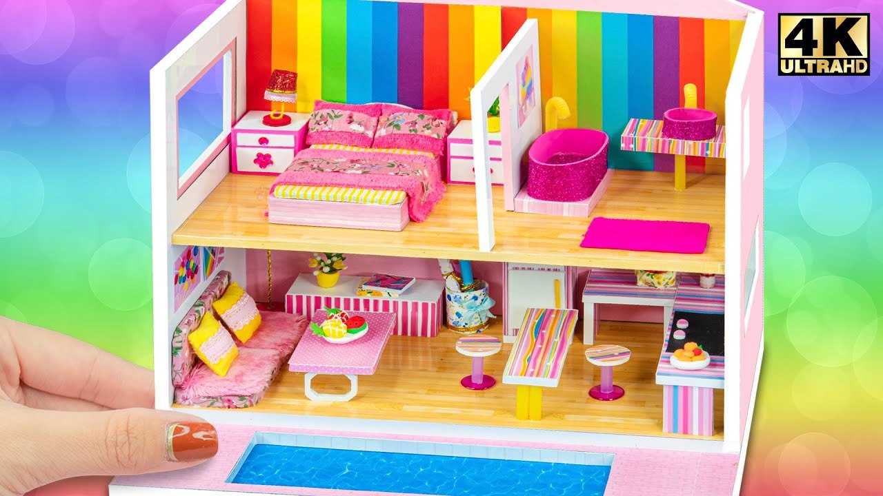 DIY Miniature Cardboard House #114 ❤️ Build The...