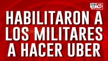 ¡Sueldos de hambre! Sin aumento, habilitan a los militares a manejar Uber