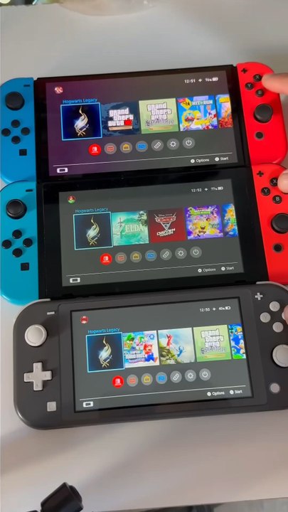 Hogwart Legacy Switch Lite vs Standard vs Oled...