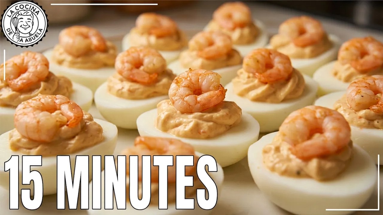 I Made Irresistible Stuffed Eggs with Just 10 Frozen Shrimp—Ready in 15 Minutes!