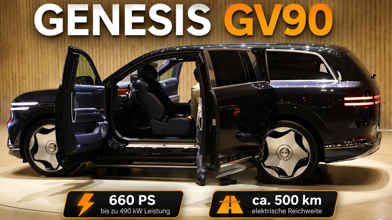 2027 Genesis GV90: Neolun-Türen und rund 500 km Reichweite im Check