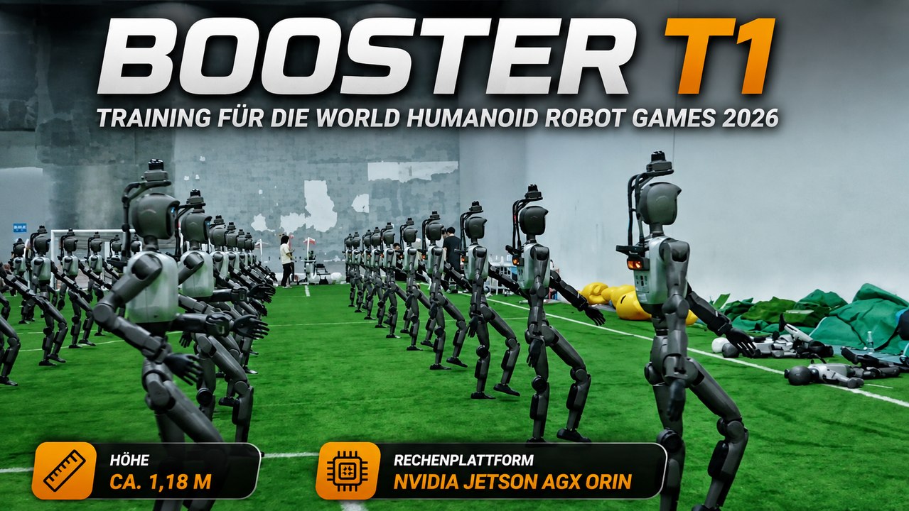 Booster T1: Roboterfußball und dynamische Bewegungen im Training