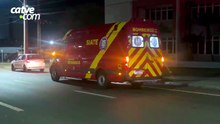 Motociclista fica ferido após colisão com carro na Rua Carlos Gomes