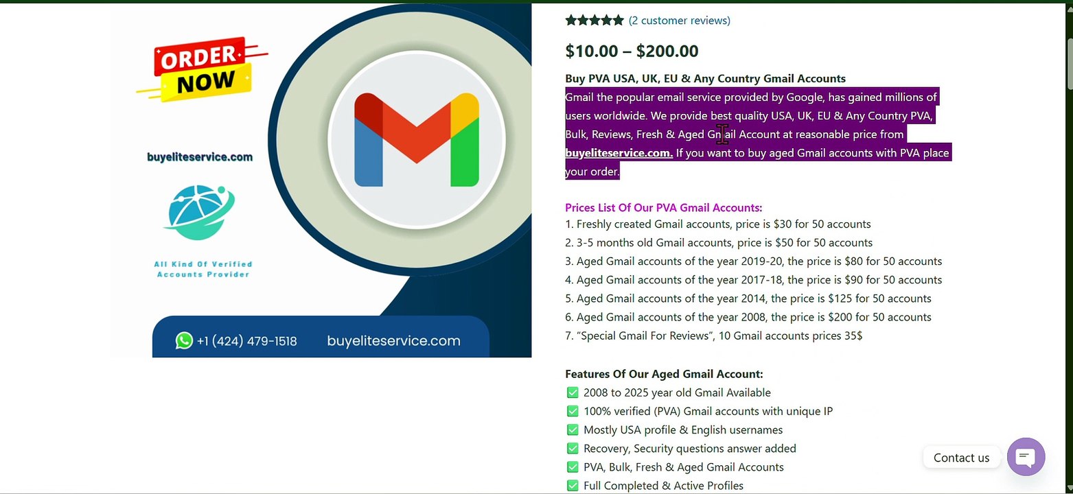 10 Best Sites For Buying Aged Gmail Accounts Safely