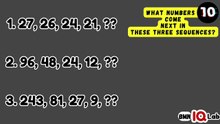 #PatternRecognition ⛓️🤨 What numbers come next in these three sequences? 🔢