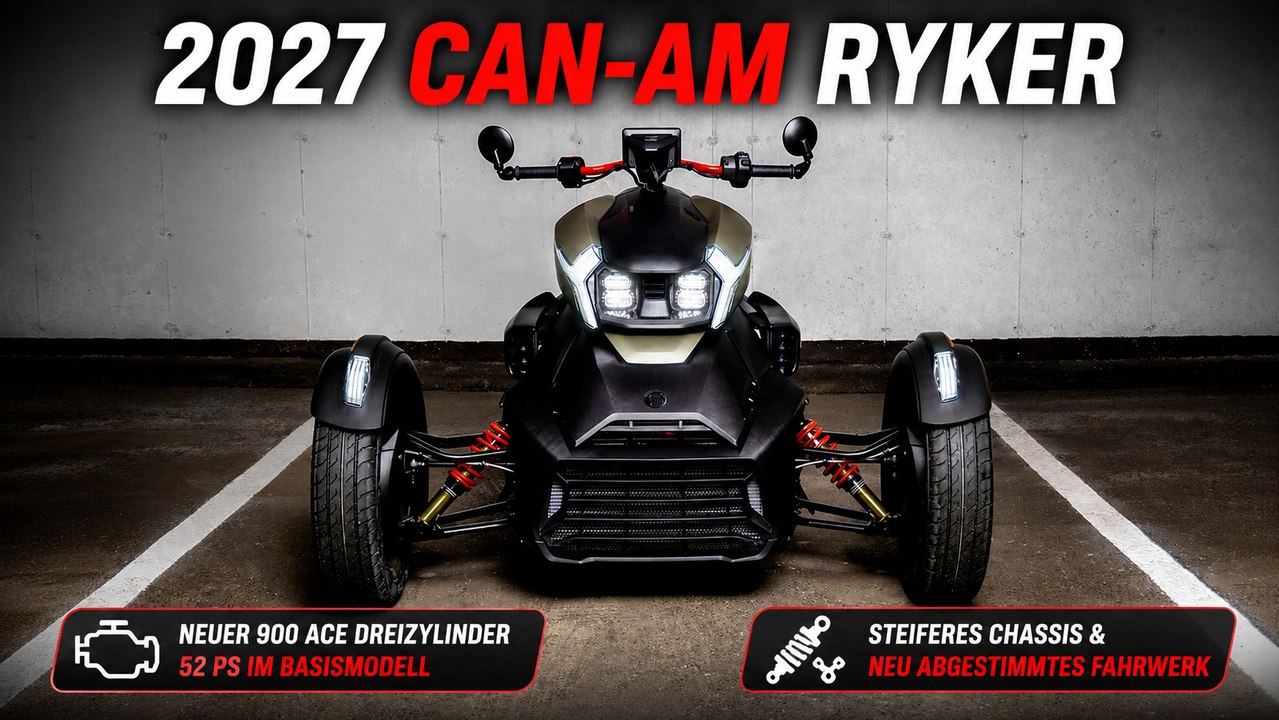 2027 Can-Am Ryker: Special Series mit 80 PS und Akrapovič