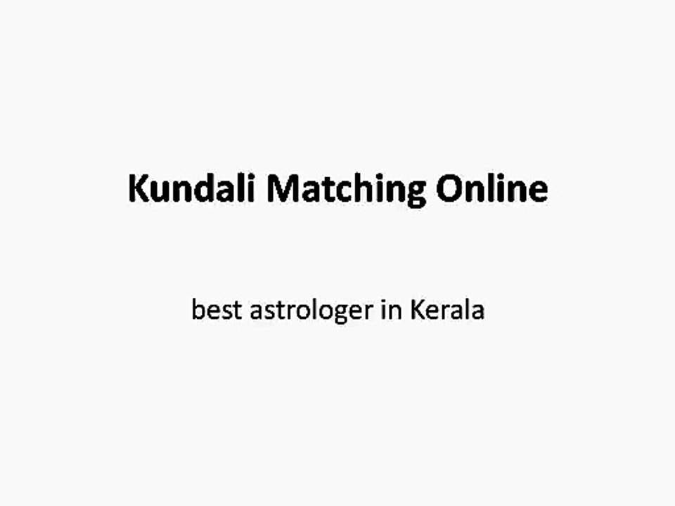 Kundali Matching Online