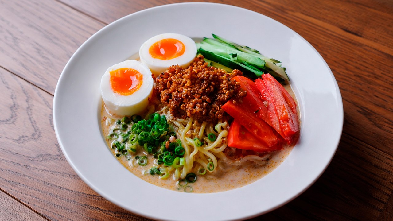 Spicy & Creamy Cold Tantanmen Ramen: Your Perfect Summer Dish! | Hiyashi Tantanmen Recipe