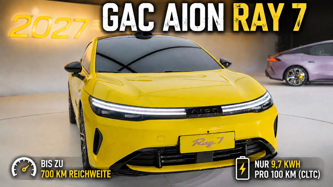 2027 GAC Aion Ray 7: Elektro-Limousine mit Huawei DriveONE im Check