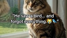 The Maine Coon Just Spotted His Morning Entertainment