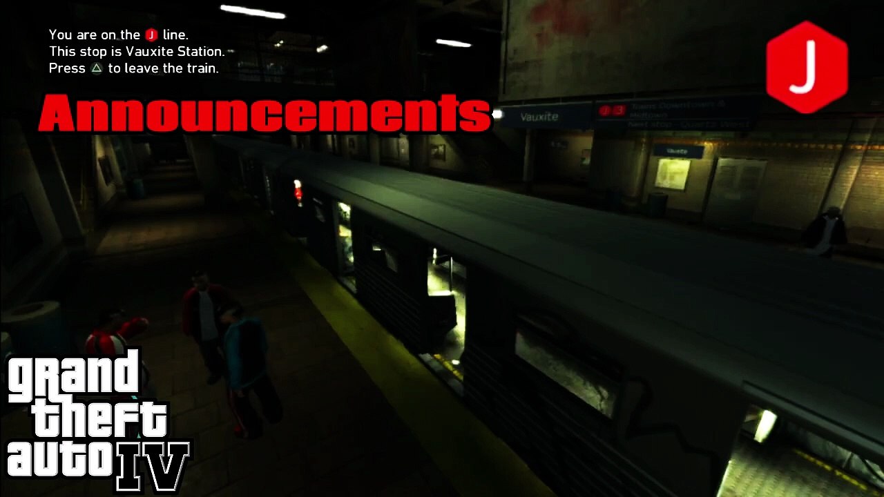 GTA IV Train Routes J + 3 Lines Announcements