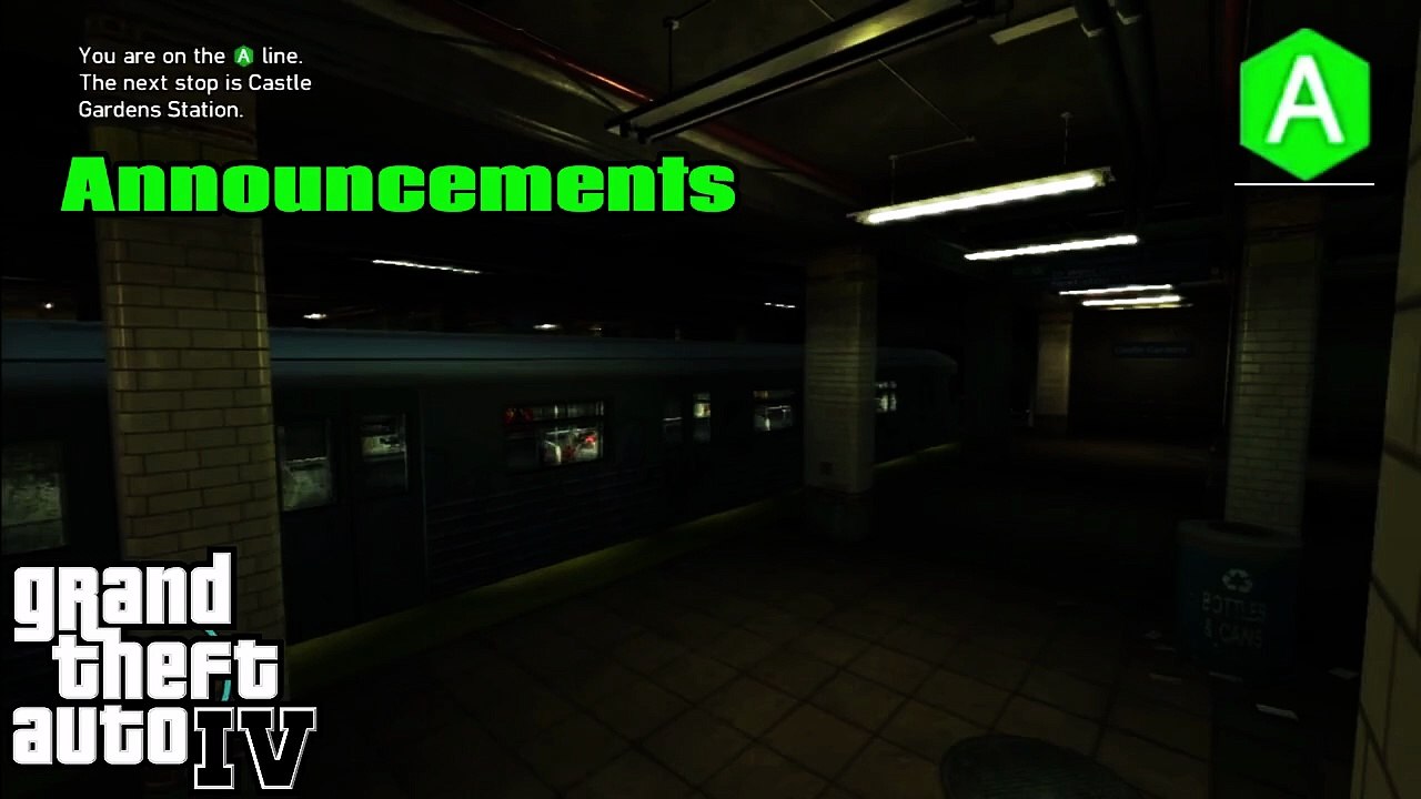 GTA IV Train Routes A + 8 Lines Announcements