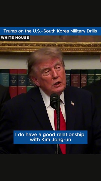 Trump Criticizes U.S.-South Korea Military Dril...