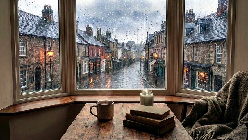 🌧️ Douce pluie à la fenêtre _ Ambiance paisible pour reposer votre esprit et bien dormir 🌙