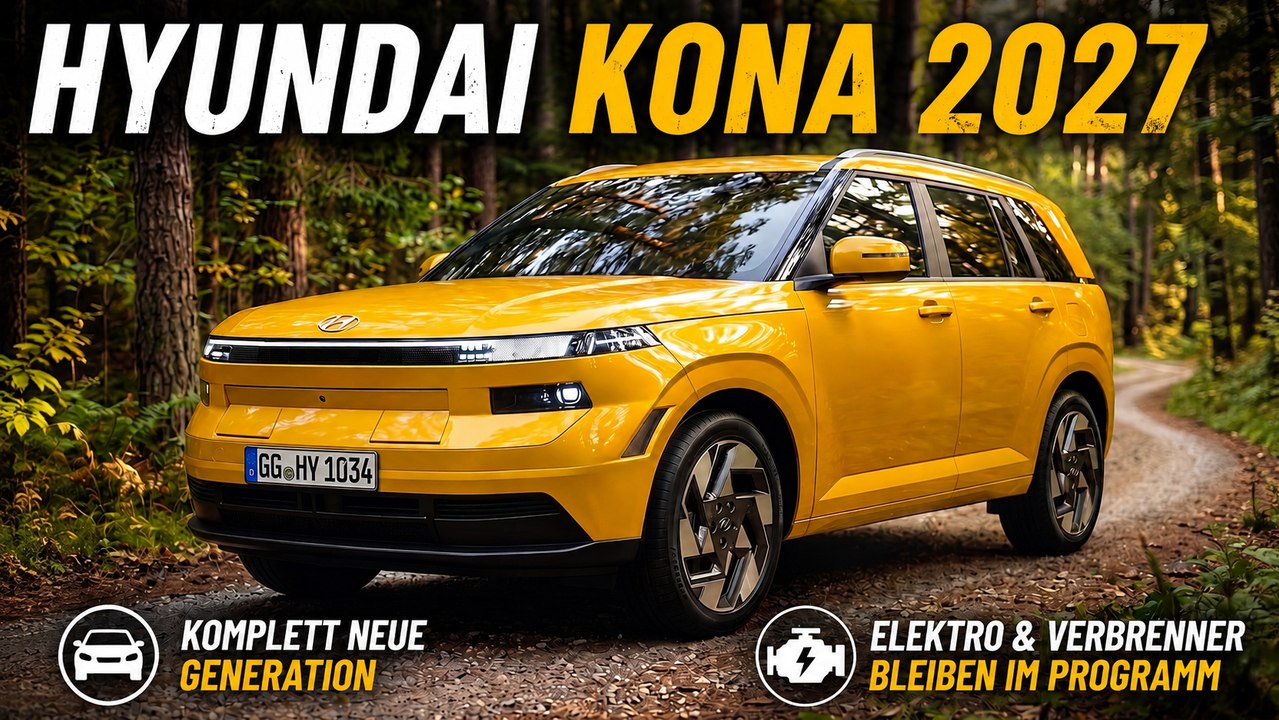 2027 Hyundai Kona 2027: So könnte der komplett neue Crossover aussehen