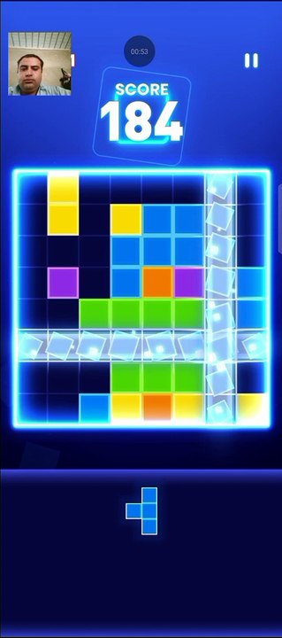 My Face Cam Casual Block Puzzle Gameplay