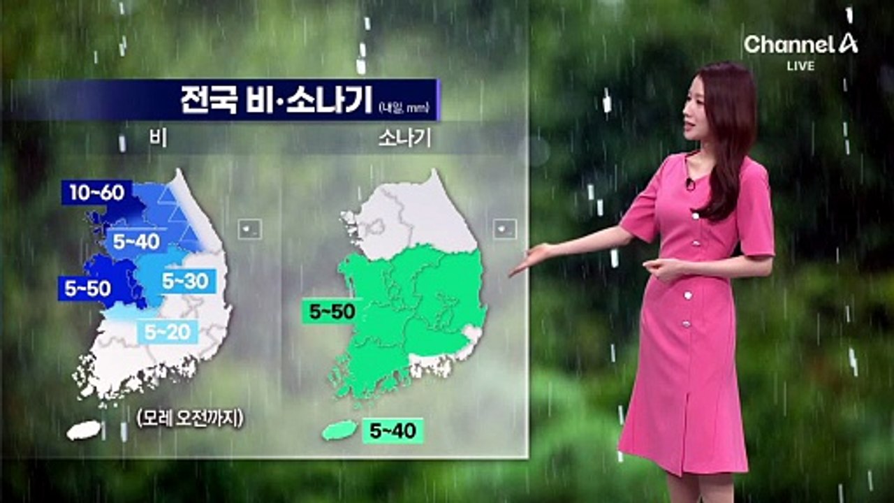 [날씨]내일 수도권·강원 비…충청 이남, 폭염특보 속 소나기