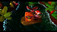 Crash Bandicot 1 - #23 Upstream Walkthrough (No Damage + Gems)  [PS1] [PlayStation]